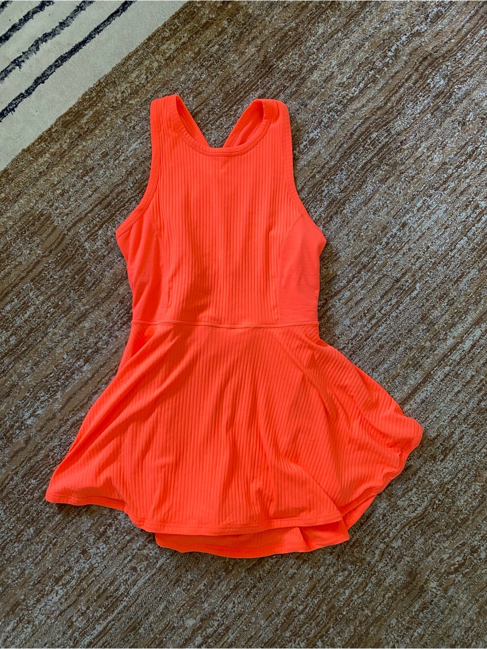 New Free People Kiss My Aces Tennis Dress- neon coral - Picture 3 of 7